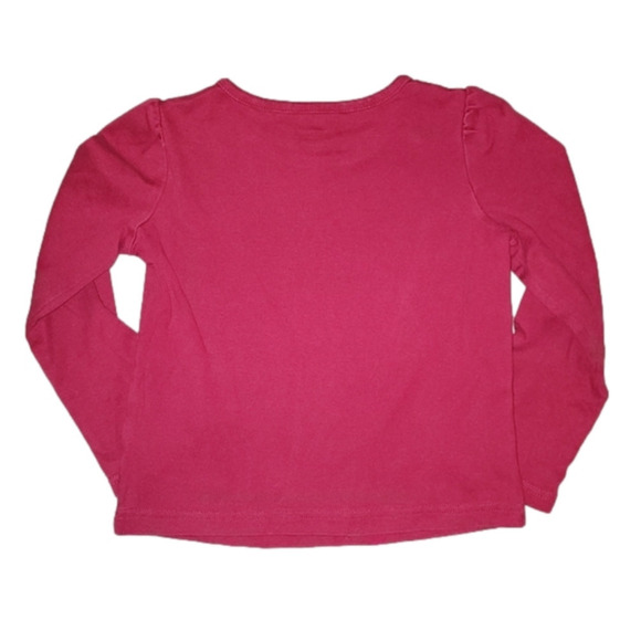 Gymboree Red Long Sleeve Tee with Dots, Flowers and Panda - Picture 4 of 4